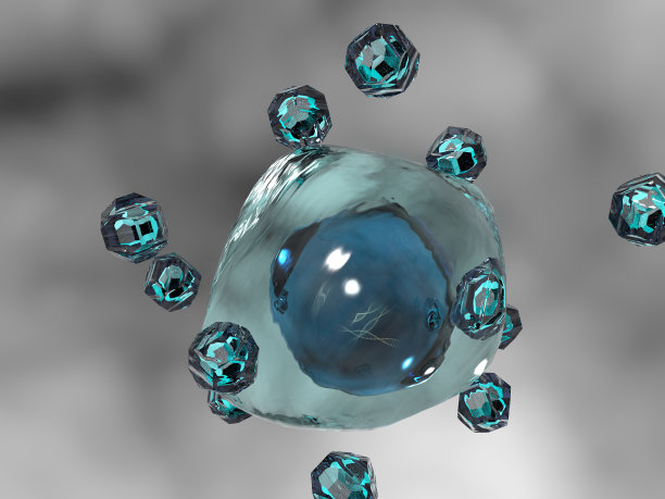 蓝色 水晶石 