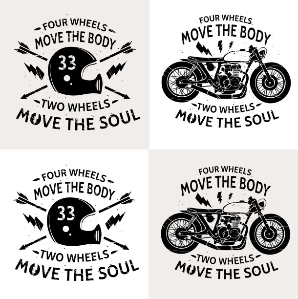 摩托车插画