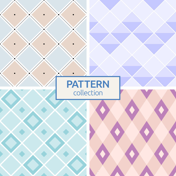 几何菱形复古风图案纹理