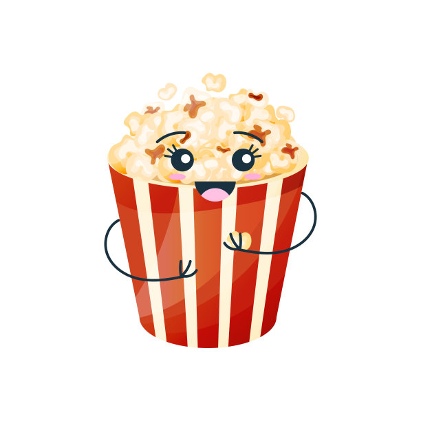 爆米花矢量文字