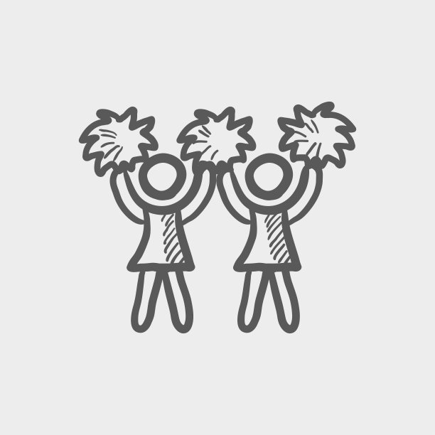 欢呼的学生插画