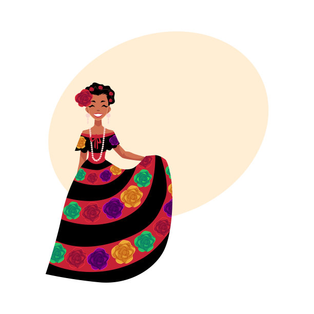 绣花美女头像