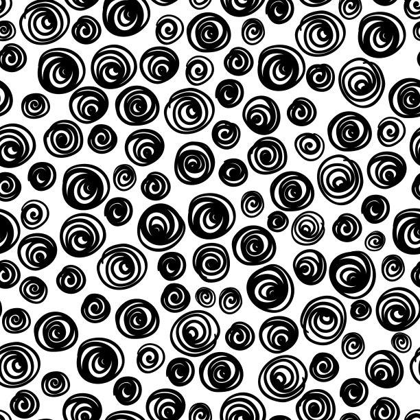 几何图案黑白无缝纹理