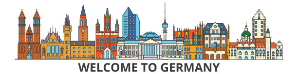 慕尼黑旅游宣传插画