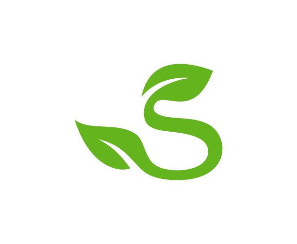 s字母logo,叶子logo