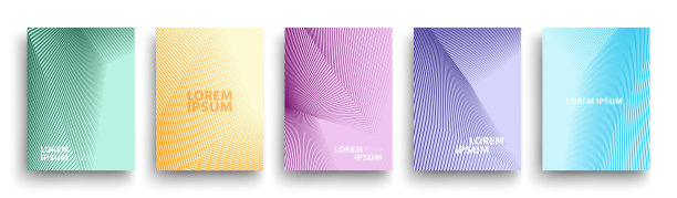紫色图形设计封面