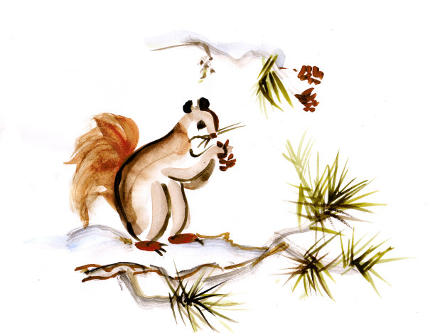 水墨画松鼠图片大全 水墨画松鼠设计素材 水墨画松鼠模板下载 水墨画松鼠图库 昵图网soso Nipic Com