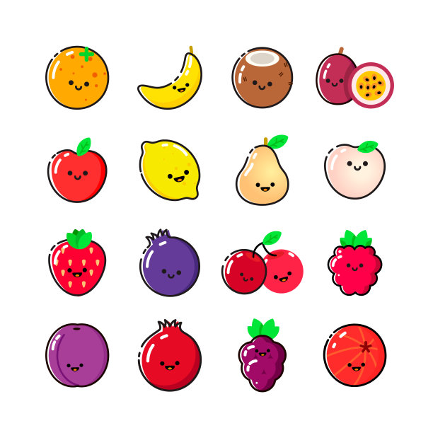 卡通水果