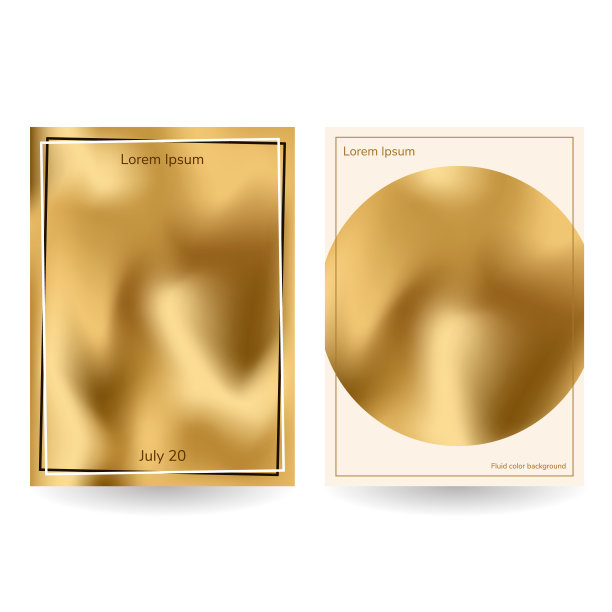 金色抽象格子纹