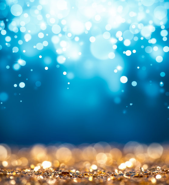 梦幻蓝金抽象纹理图案