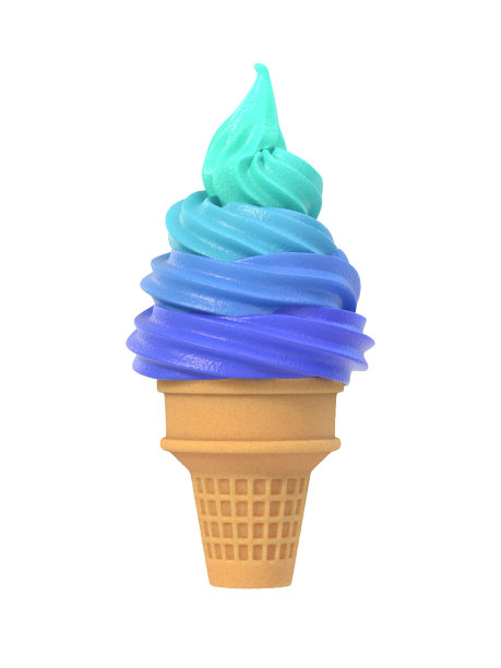 冰淇淋甜筒模型