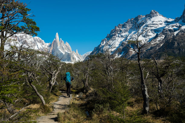 阿根廷巴塔哥尼亚山脉徒步旅行