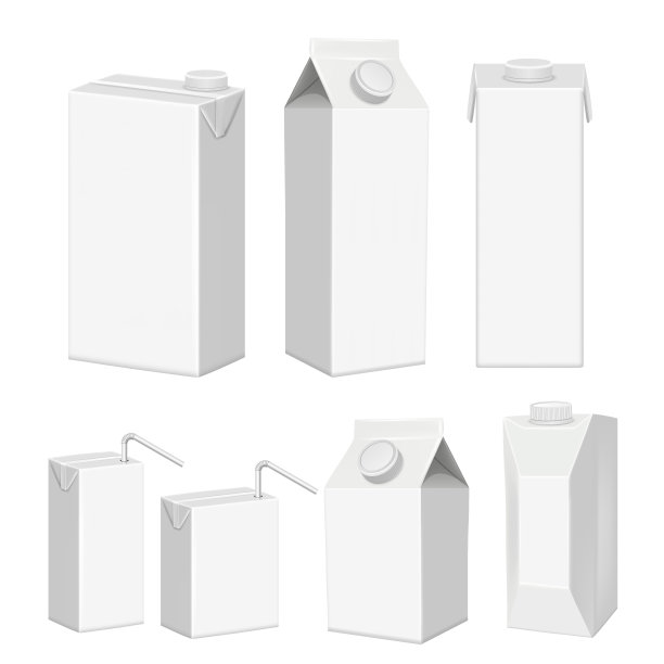 纸盒牛奶样机