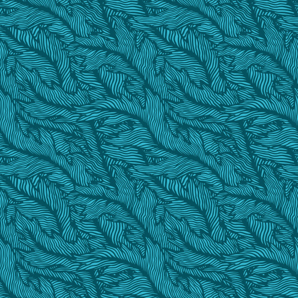 几何波浪地毯图案