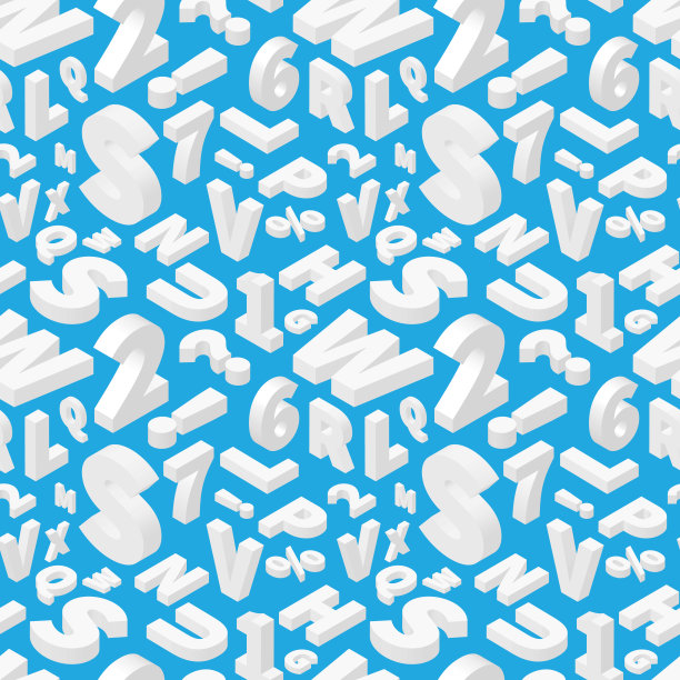 数字字体组合图案