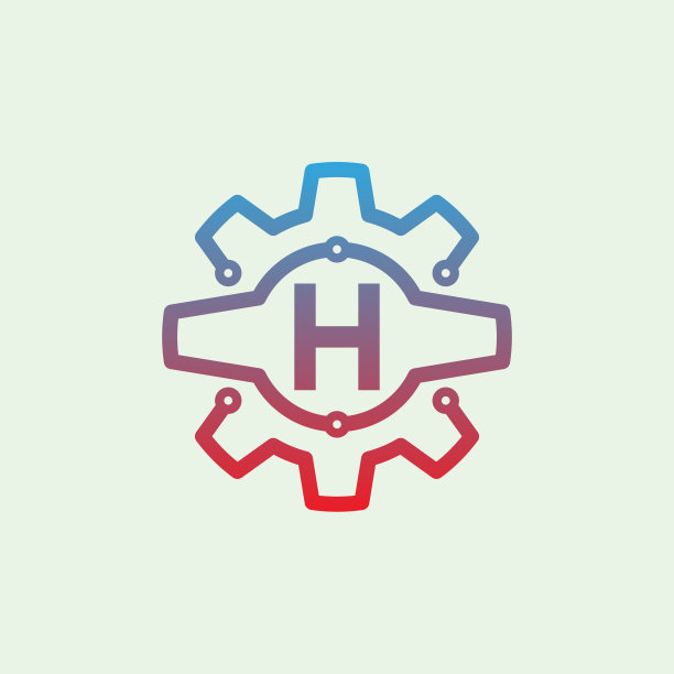 h字母logo科技logo