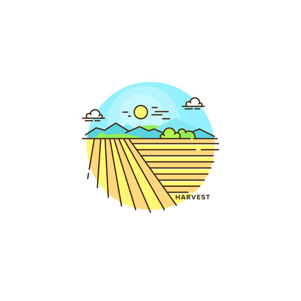 农业农田水稻logo