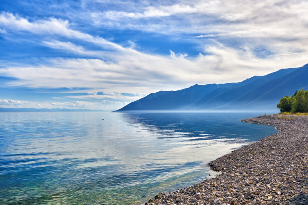 飞鸟蓝色大海壁纸