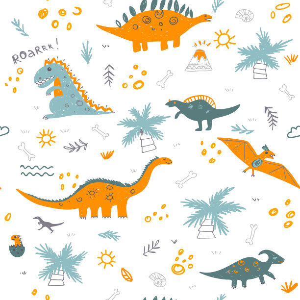 小恐龙图案