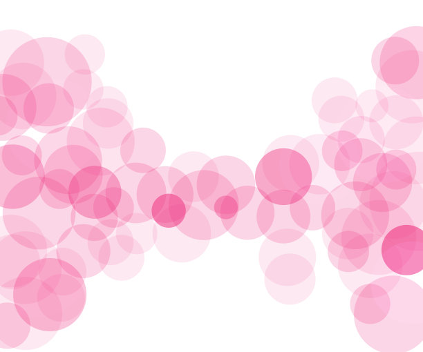 粉色星星圆形矢量图案