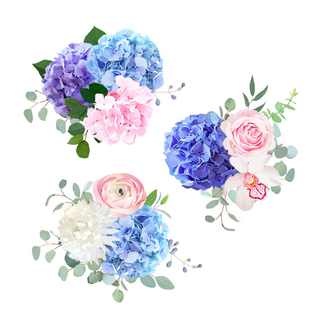 蓝色小花朵