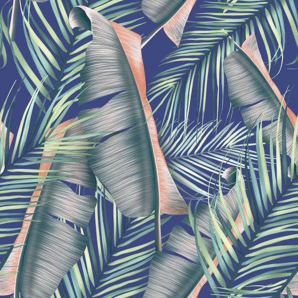 夏季椰子图案