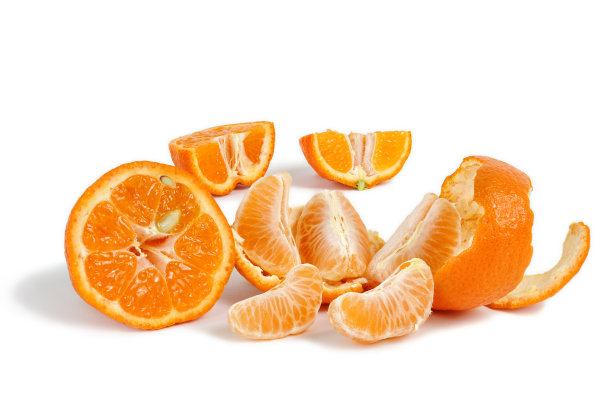 柑橘果盘特写