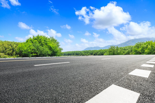 公路小山太阳背景素材