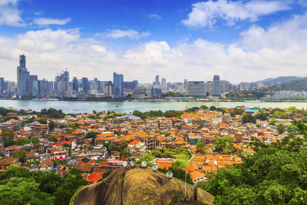 厦门海洋地标建筑都市风景