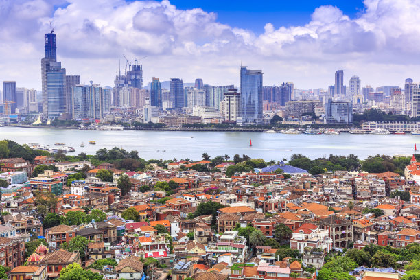 厦门海洋地标建筑都市风景