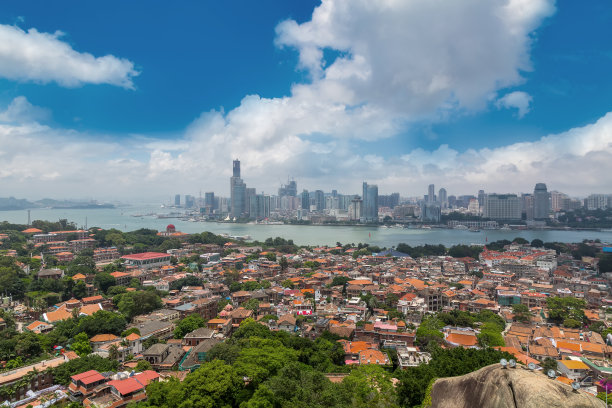 厦门海洋地标建筑都市风景