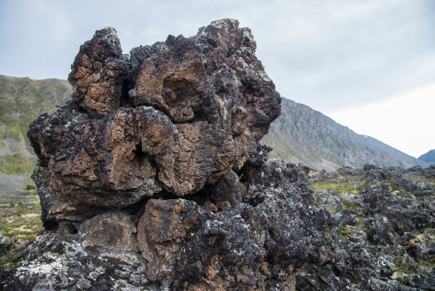 抽象火山爆发