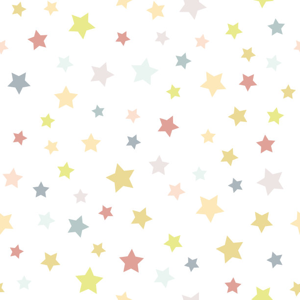 粉色星星圆形矢量图案