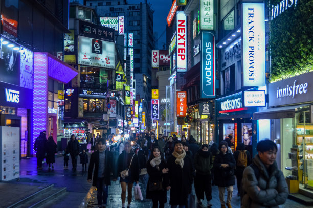 韩国汉城夜景照明