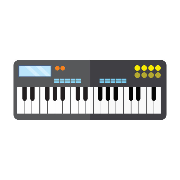 钢琴音乐标志,音乐logo设计