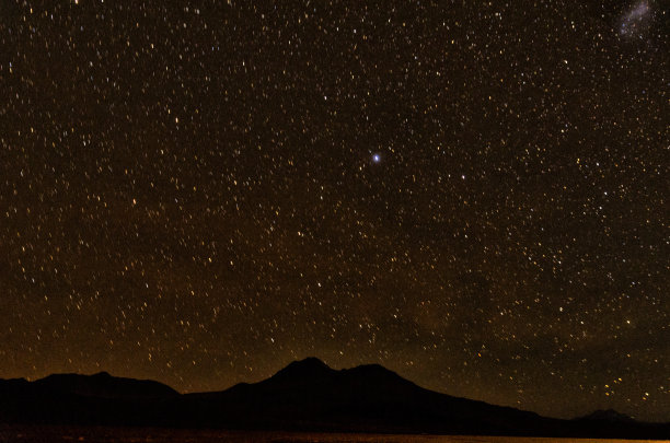 银河 星星 晚上 仙人掌