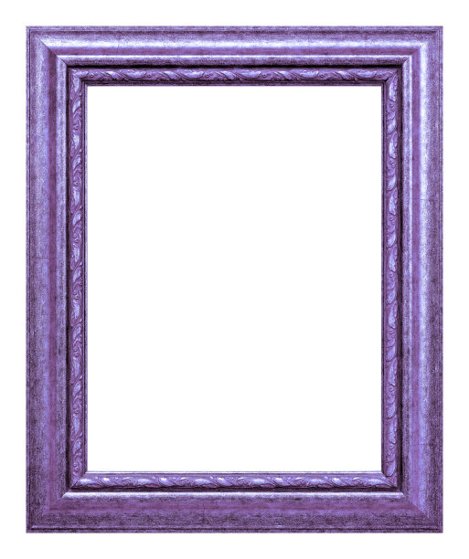 紫色木制相框