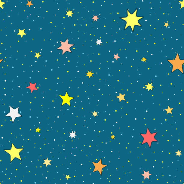 粉色星星圆形矢量图案