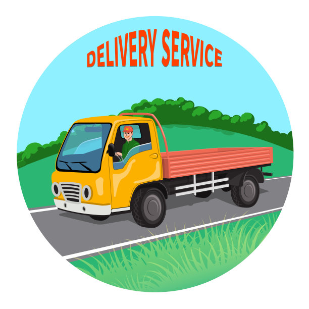 面包车文字背景素材