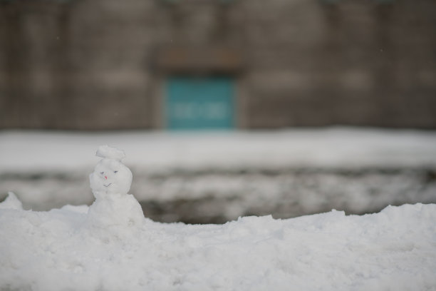 雪人雕塑