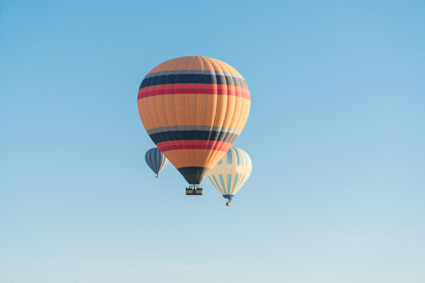 热气球鸟瞰卡帕多奇亚
