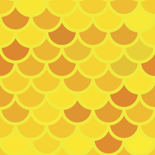 鳞纹矢量插画