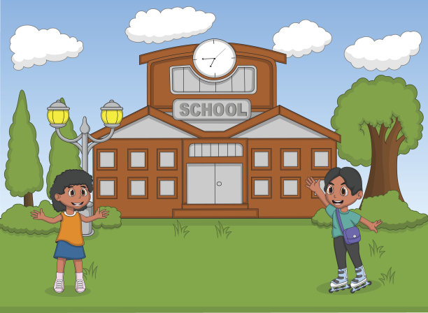 荡秋千可爱卡通