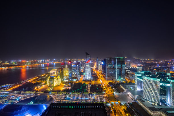 杭州建筑夜景