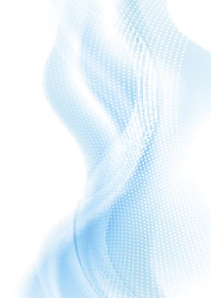 蓝色动感飘逸线条背景图