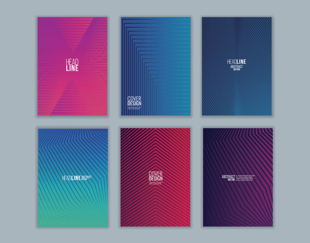 简约风蓝色封面设计