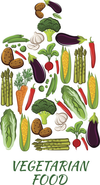 绿色蔬菜 爱心 饮食健康扣图