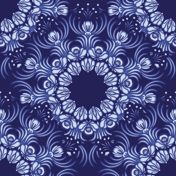 中国风花纹图案