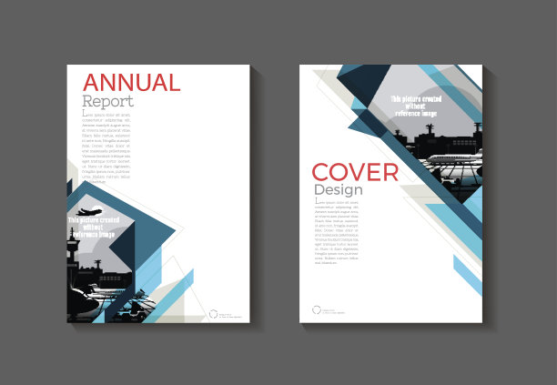 简约风蓝色封面设计