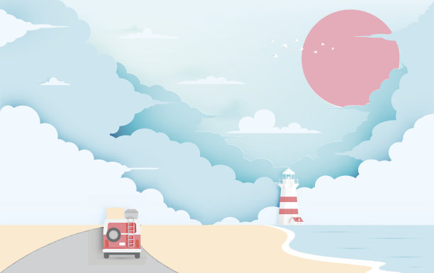 飞鸟蓝色大海壁纸